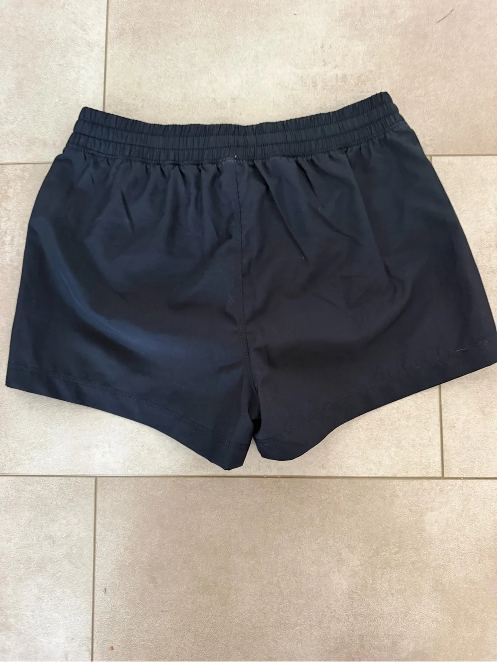 abercrombie kids Black Athletic Shorts with Bow Accents